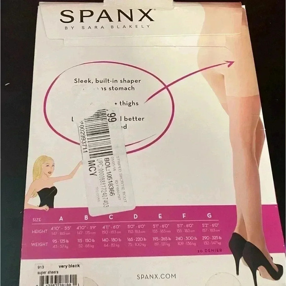 SPANX Black Sheers - Picture 5 of 5